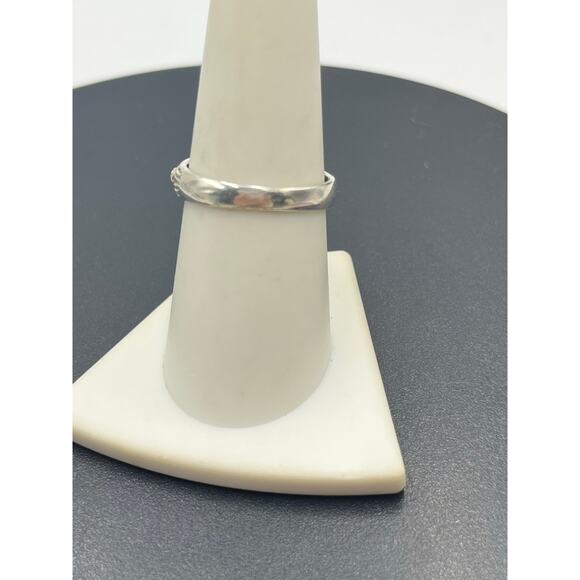 Alwand Vahan AV Signed Sterling Silver Blue Topaz Marcasite Dotted Ring Size 8 - Picture 10 of 12